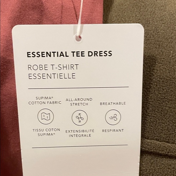 Athleta Dark Dusty Rose Tee Dress - Picture 4 of 4